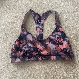 Lululemon Orange & Grey Sports Bra